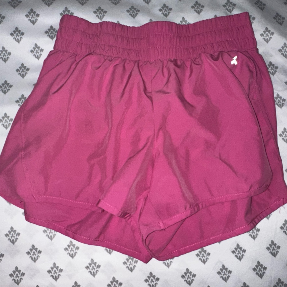pink running shorts!